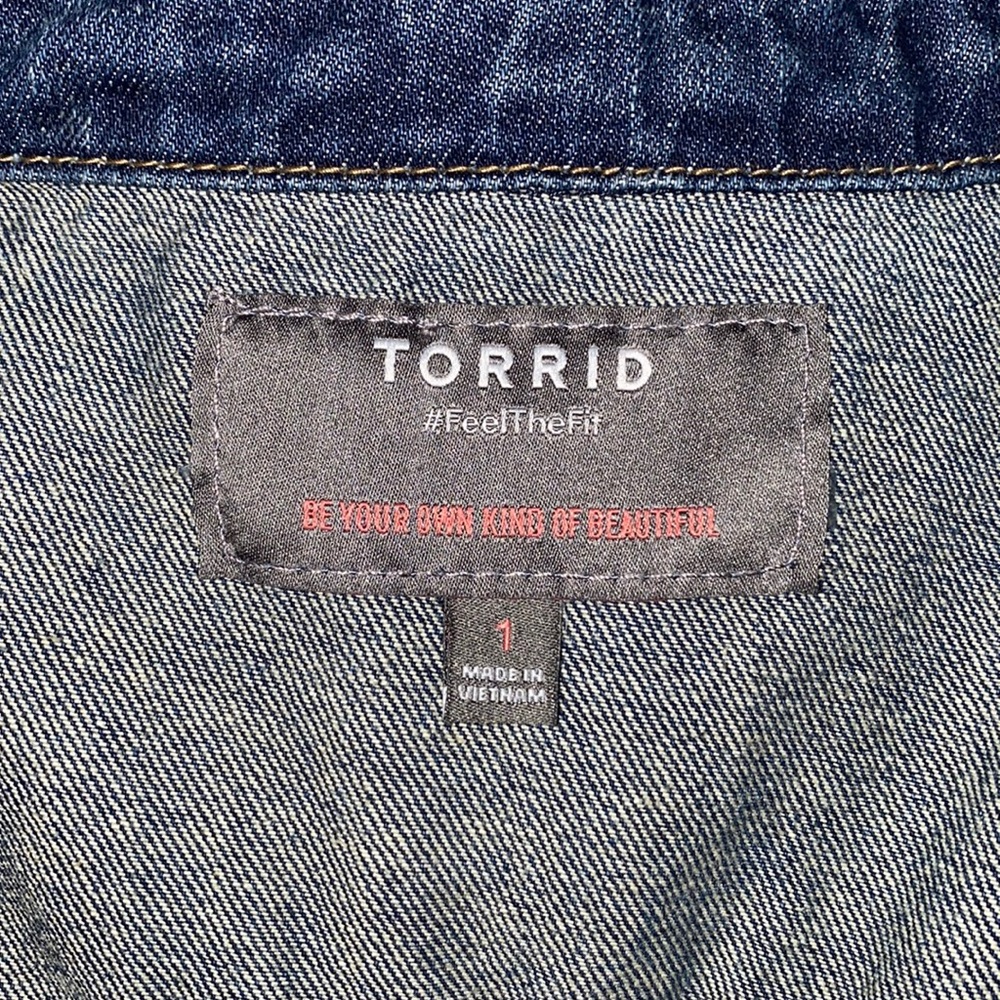 Torrid Jean Coat Jacket with Rips